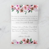 カスタム写真 フラワーデザイン 母の日 祖母 シーズンカード (内部)