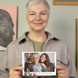 カスタム写真 フラワーデザイン 母の日 祖母 シーズンカード