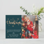 カスタム写真 | メリークリスマス | 枚 シーズンカード (スタンド正面)