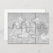 カスタム写真「モック」パズルはがき – 6枚 ポストカード (正面/裏面)