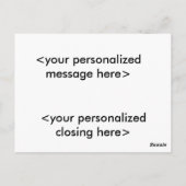 カスタム写真「モック」パズルポストカード63枚 ポストカード (裏面)