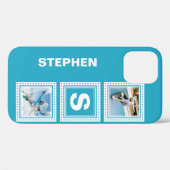 カスタム写真，モノグラム，名前と色ケース Case-Mate iPhoneケース (裏面 (横))