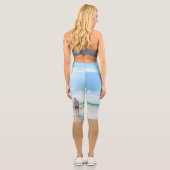 カスタム写真 – ユニーク自分のデザイン パーソナライズされた カプリレギンス (裏面)