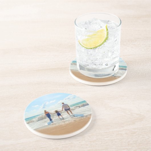 カスタム写真 – ユニーク自分のデザイン パーソナライズされた コースター (側面)