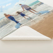 カスタム写真 – ユニーク自分のデザイン パーソナライズされた シェルパブランケット (3/4)