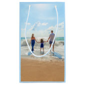 カスタム写真 – ユニーク自分のデザイン パーソナライズされた スモールペーパーバッグ (裏面)