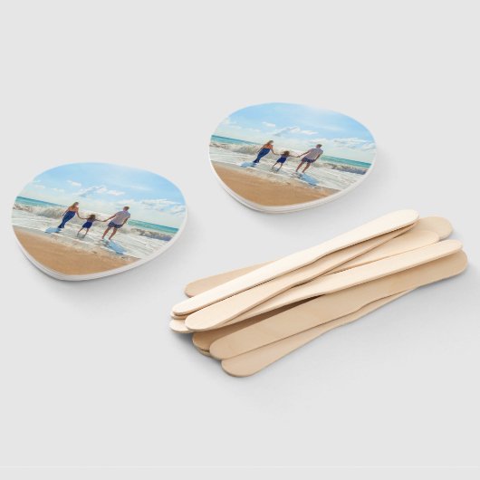 カスタム写真 – ユニーク自分のデザイン パーソナライズされた ハンドファン (組立なし)