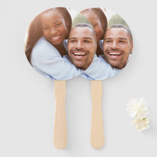 カスタム写真 – ユニーク自分のデザイン パーソナライズされた ハンドファン (正面&裏面)