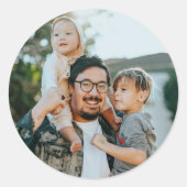 カスタム写真 ラウンドシール (正面)