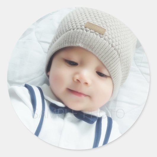 カスタム写真 ラウンドシール (正面)