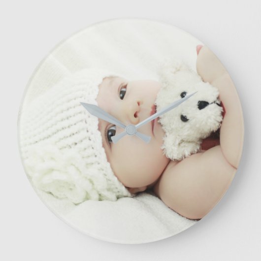 カスタム写真 ラージ壁時計 (正面)