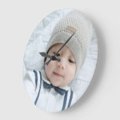 カスタム写真 ラージ壁時計 (傾斜)