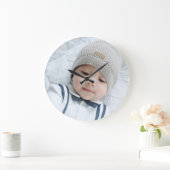 カスタム写真 ラージ壁時計 (ホーム)