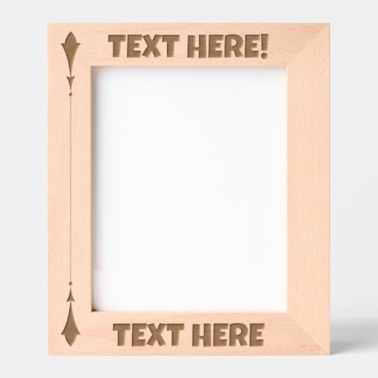 カスタム写真 レーザー彫刻フレーム (正面)