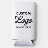 カスタム写真、ロゴ、文字Seltzerクーラーボックス スリム缶クーラー (裏面)