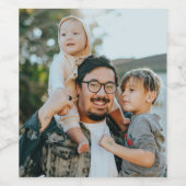 カスタム写真 ワインラベル (シングルラベル)