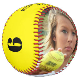 カスタム写真/名前/チーム/ポジション/ナンバーSoftball ソフトボール