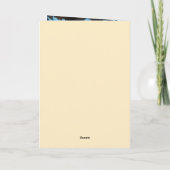 カスタム写真 名前 年齢 | かわいいモンスターイラスト カード (裏面)