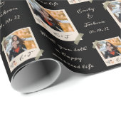 カスタム写真 |名前 |日結婚付 ラッピングペーパー (ロールコーナー)