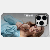 カスタム写真&名前iPhone 14 Pro Max電話ケース Case-Mate iPhoneケース (裏面 (横))