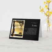 カスタム写真・名馬悔やみや弔慰 カード (黄色い花)