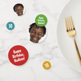 カスタム写真、年および文字パーティー紙吹雪 コンフェッティ