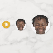 カスタム写真、年および文字パーティー紙吹雪 コンフェッティ (正面)