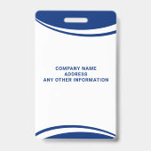 カスタム写真 従業員ロゴ 名前バッジ バッジ (裏面)