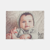 カスタム写真/愛が必要 フリースブランケット (正面(横))