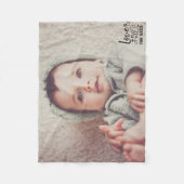 カスタム写真/愛が必要 フリースブランケット (正面)