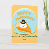 カスタム写真&文字ベビー初の感謝祭カード シーズンカード (裏面)