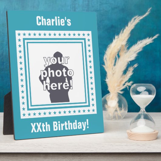 カスタム写真、文字、カラープラーク フォトプラーク (側面)