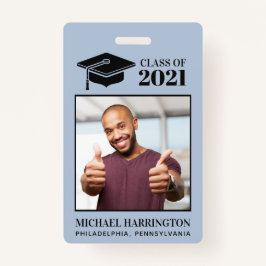 カスタム写真、文字、カラー バッジ