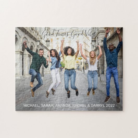 カスタム写真&文字 ジグソーパズル (横)