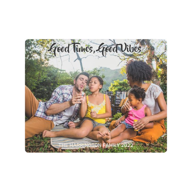 カスタム写真&文字 メタルプリント (正面)