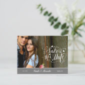 カスタム写真 |日付の保存 案内ポストカード (スタンド正面)