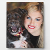 カスタム写真:母と犬 フォトプラーク (正面)