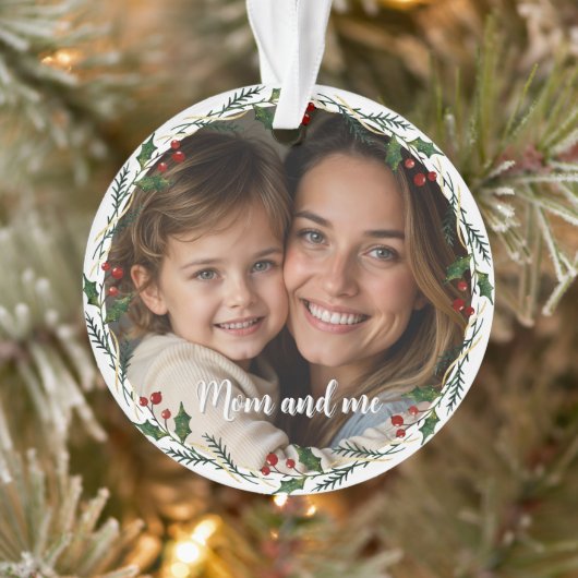 カスタム写真 | 母と私の贈り物 | メモリクリスマス オーナメント (ツリー)