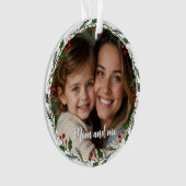 カスタム写真 | 母と私の贈り物 | メモリクリスマス オーナメント (正面)