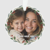 カスタム写真 | 母と私の贈り物 | メモリクリスマス オーナメント (正面)