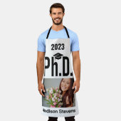 カスタム写真、氏名、学年 エプロン (着用した状態)