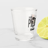 カスタム写真、氏名、学年 ショットグラス (左)