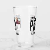 カスタム写真、氏名、学年 タンブラーグラス (左)