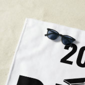 カスタム写真、氏名、学年 ビーチタオル (インサイチュ)