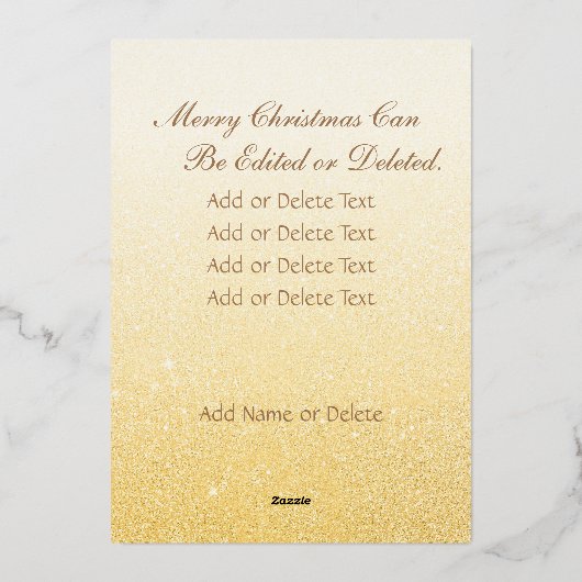 カスタム写真 |画像を白黒に自動変換 箔シーズンカード (裏面)