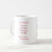 カスタム写真 – 私たちはママのマグカップを愛している コーヒーマグカップ (正面左)