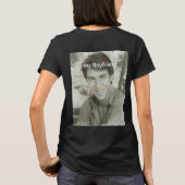 カスタム写真 私の彼氏 Tシャツ (裏面)