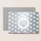 カスタム写真 |紅葉、トルコ感謝祭 箔カード (封筒付き正面)