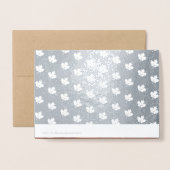 カスタム写真 |紅葉、トルコ感謝祭 箔カード (裏面封筒付き)