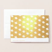 カスタム写真 |紅葉、トルコ感謝祭 箔カード (裏面封筒付き)